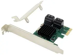 FOR ASM1061 PCI-E to 4 Port SATA 3.0 to PCIe x1 GEN3 Expansion Adapter Card SATA3.0 controller