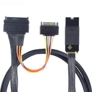 FOR M. 2 SFF-8643 to U.2 SAS SFF-8639 with SATA 15P server connection cable