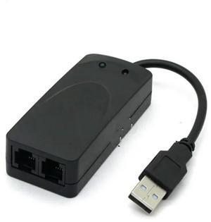 FOR USB Fax Modem External 56K Data V9.0 2ports for Win7 Ethernet Phone