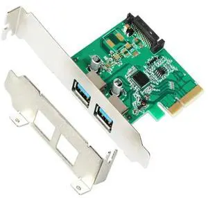 FOR 2 ports USB 3.1 PCI express Card PCIe with low profile bracket pci-e 4x to usb3.1 Type-A adapter SuperSpeed 10Gbps