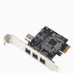 FOR PCIE Combo 3x 1394b Firewire Ports PCI-Express Controller Card, 1394 card TI Chipset 1 port internal 1394B 9pin
