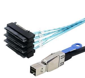 FOR Mini SAS HD SFF-8644 to SFF-8482 29P 2-in-1 Array Card SATA Data Cable