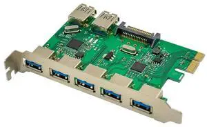 Pci Express 5 Port USB3.0 External 2 Ports USB3.0 USB 3.0 to pcie Expansion Card pcie 7 ports usb hub adapter VL805 VL812 chip
