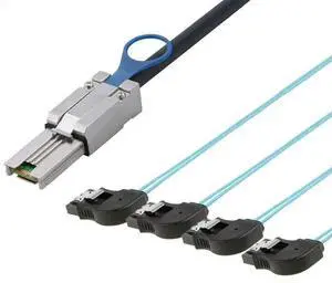 FOR MINI SAS SFF-8088 to 4 Ports SATA 7P female server connection cable