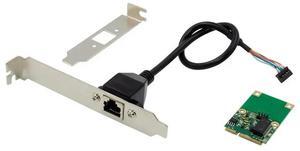 FOR mini PCIe LAN server network card I210AT GbE Ethernet RJ45 adapter card 1000m mini pci-e converter dual port