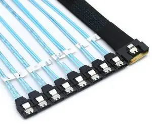 FOR PCI-E SAS SFF-8654 8I To 8 Ports SATA hard drive conversion cable