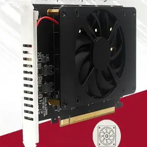 PCI-E Signal Split Array Card with 4 M.2 NVME Disk Array SSD - High-Speed Data Transfer and Efficient Cooling fan