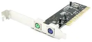 FOR PCI 32bit to 2x PS//2 Port For PC Keyboard Mouse Adapter Card