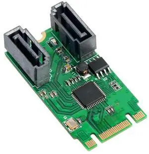 M.2 B + M Key slot to 2 Port SATA 6G Adapter controller Card Support win 8 10