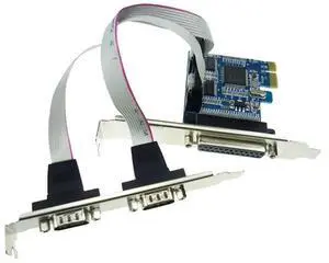 FOR PCI-e to Serial Paralle Card PCI Express to DB25 DB9 COM Convertor Card PCIE to RS232 Adapter