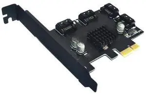 FOR 4 Ports SATA 6Gbps PCI Express Controller Card PCI-e to SATA III Adapter/converter with Heat Sink Expansion Adapter Board for PC