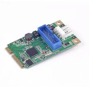 Mini PCIE USB Adapter Mini PCI-e to 2 port USB3.0 20PIN 19pin to mpcie Adapter Card usb 3.0 HUB