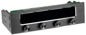 FOR Multi-Function PC CPU 4 Channel Fan Controller Speed Control Adjuster LCD Cooling Front Panel