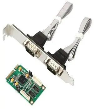 MINI PCI-E-RS232 serial card 9-pin COM 2 port expansion card chip XR17V352 EXAR 352 Industrial Serial RS232 chip mini pcie db9