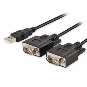 Usb 2.0 TO Dual com FTDI CHIP 2 Port USB to Serial RS232 DB9 Adapter Cable Win10 Usb 2.0 TO Dual com FTDI CHIP 2 Port USB to Serial RS232 DB9 Adapter Cable Win10