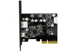 PCIE 3.0 To USB 3.2 Gen2 Type-C 10Gbps Data Transfer Quick Charge USB-C Controller PCI-E Type E 19P20P Type E Card