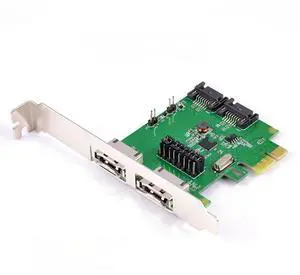 FOR 2 Ports SATA + 2 ports eSATA 6G PCI Express Controller Card PCI-e To SATA III 3.0 Converter SATA3.0