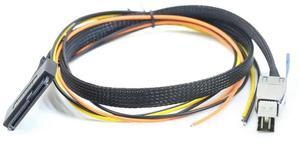 FOR Mini SAS HD SFF-8644 to U.2 SFF-8639 Adapter Cable with power supply OPEN cable