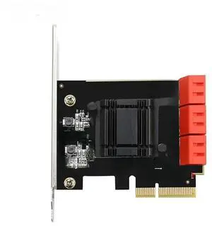 PCIe 6 ports SATA3.0 to expansion Card PCI express 4X Gen3 PCI express SATA Adapter SATA3 Converter