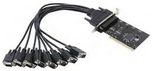 PCI to 8 port DB9 RS232 Serial card 8 Ports PCI RS232 COM DB9 Multi Serial Controller Card SB16C1058 Chipset rs-232 to pci
