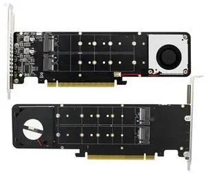 NVMe SSD Expansion Card NVMe PCIe RAID Adapter 4 Ports NVME SSD To PCI-E 4.0 X16 Expansion Card