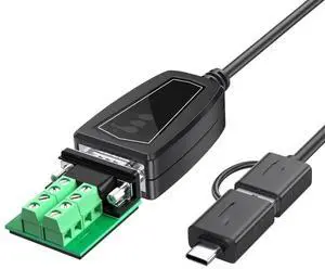 USB3.0 TYPE-C To rs232/485/422 converter serial port com port 9-pin transmission industrial grade PLC control computer