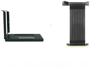 FOR For Chassis Graphics Card Aluminum Bracket Extension Cable Vertical Side Upright ATX Built-in Steering PCIE Adapter Cable Fixed