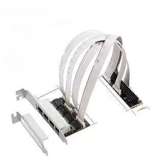 FOR M.2 PCI-e 4 Port Port Gigabit Ethernet M key B key 1000Mbps 1G Nic Network Card RT8111H Chipset NAS For Gaming