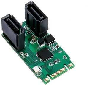 FOR M.2(PCIe) to 2 Port SATA3.0 6G RAID Adapter RAID0 RAID1 win10