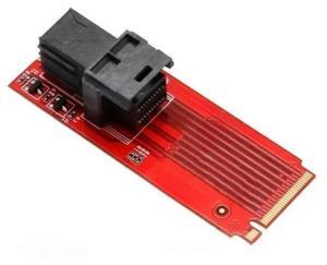 FOR U.2 SFF-8639 to M.2 M Key NVMe adapter card Mini SAS to M.2 M-Key NVMe SFF-8639 Adapter with SFF-8639 cable