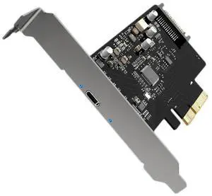 FOR PCIE X4 To USB C 3.2 Computer 20GBPS Sata Independent Power Supply TYPE-C Adapter Expansion Card