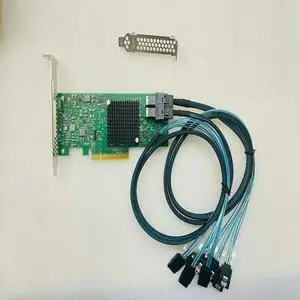 FOR 9300-8i 12Gbps SAS HBA IT mode NAS +2* SFF-8643 SATA Cable