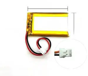 FOR 2Pcs 3.7V 1000mAh 603048 Polymer Ion 2.0mm Connector