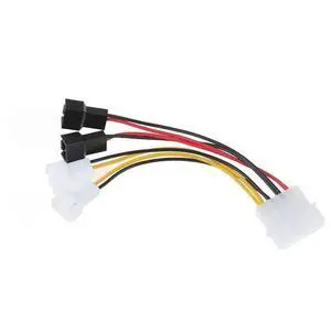 4-Pin Molex to 3-Pin Fan Adapter Cable 4-Pin Molex to 3-Pin Fan Adapter Cable