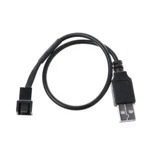 USB 2.0 Male to 4-Pin Fan Adapter USB 2.0 Male to 4-Pin Fan Adapter