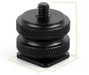 Dual Nuts Tripod Mount to Flash Shoe Dual Nuts Tripod Mount to Flash Shoe