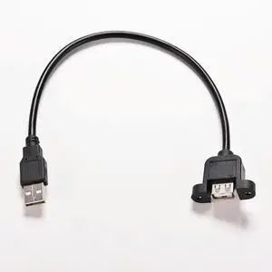 USB 2.0 Male to Female Panel Mount Extension USB 2.0 Male to Female Panel Mount Extension