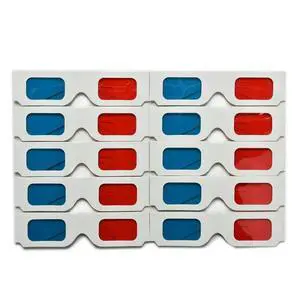 Anaglyph 3D Red Blue Glasses 10PCS Anaglyph 3D Red Blue Glasses 10PCS