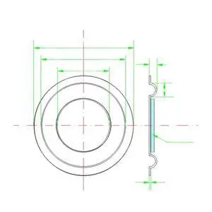 57mm Passive Radiator Bass Diaphragm 57mm Passive Radiator Bass Diaphragm