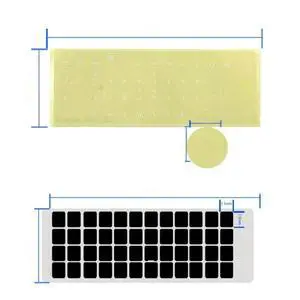 Hebrew Keyboard Stickers White Hebrew Keyboard Stickers White