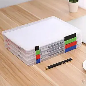 A4 Transparent Storage Box 3 Colors A4 Transparent Storage Box 3 Colors