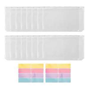 16Pcs A6 6-Hole Budget Binder Pockets 16Pcs A6 6-Hole Budget Binder Pockets