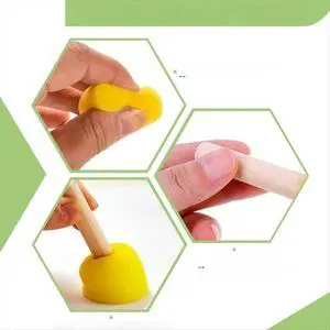 60Pcs 5-Size Sponge Brushes Painting Set 60Pcs 5-Size Sponge Brushes Painting Set