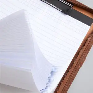 Leather Padfolio with Zipper Handle Leather Padfolio with Zipper Handle
