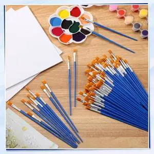 Flat Paint Brushes Bulk for Classroom Flat Paint Brushes Bulk for Classroom