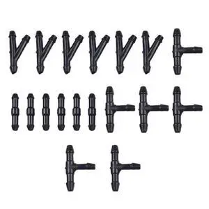18Pcs Windshield Washer Hose T/Y/I Connectors 18Pcs Windshield Washer Hose T/Y/I Connectors