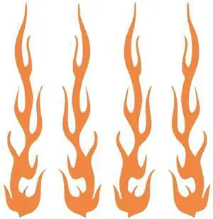 Reflective Flame Vinyl Decal for Car Motorcycle Reflective Flame Vinyl Decal for Car Motorcycle