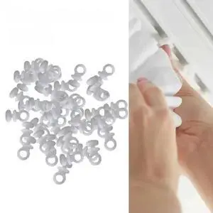 Plastic Curtain Roller Track Hooks 50Pcs Set Plastic Curtain Roller Track Hooks 50Pcs Set