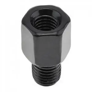 Thread Adapter 8mm to 10mm Black Metal Thread Adapter 8mm to 10mm Black Metal