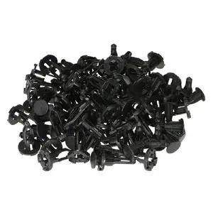 Plastic Push Fastener Kit 40Pcs Black Plastic Push Fastener Kit 40Pcs Black
